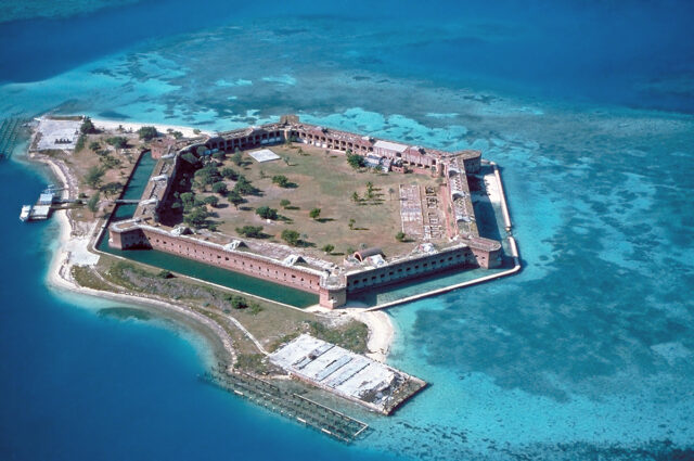 Aerial view of Fort Jefferson