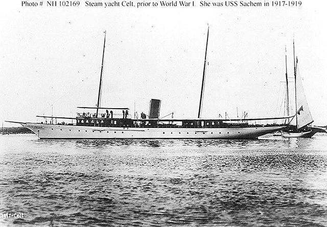 Celt moored in a harbor