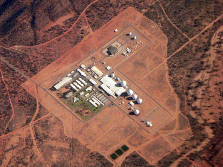 Aerial view of Pine Gap