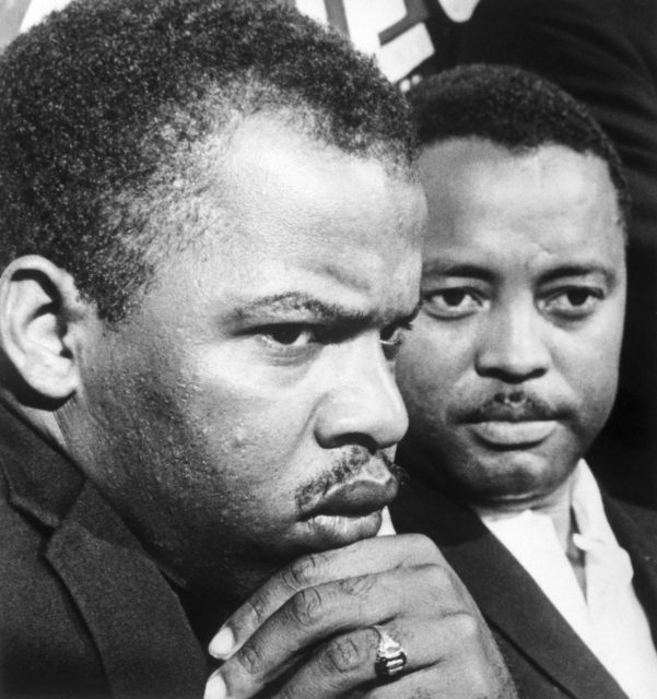 Civil Rights icons John Lewis and Hosea Williams at a SCLC conference