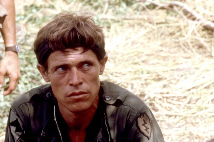 Willem Dafoe as Sgt. Elias Gordon in 'Platoon'