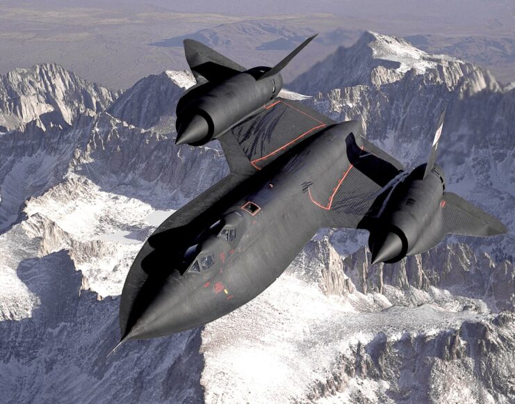 Lockheed SR-71B Blackbird in flight