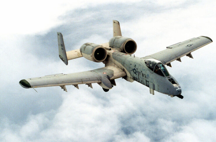 Fairchild Republic A-10 Thunderbolt II in flight