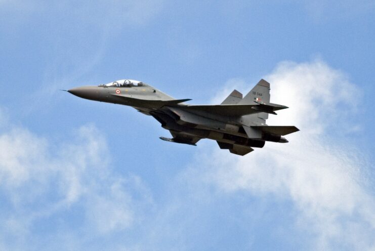 Sukhoi Su-30MKI in flight