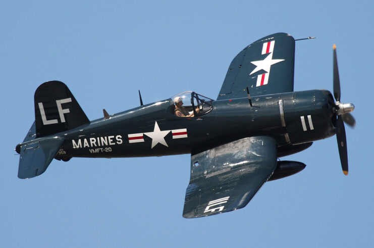 Vought F4U Corsair in flight