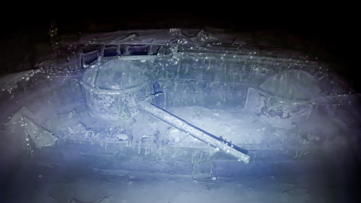 Wreck of Kaga on the seafloor