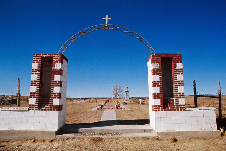 Entrance to the burial ground at Wounded Knee