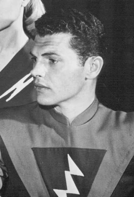 Ed Kemmer as Commander-in-Chief Edward "Buzz" Corry in 'Space Patrol'